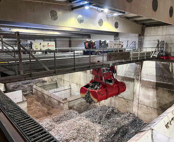 Reference Veolia Přerov - manipulátor pro přepravu SRF